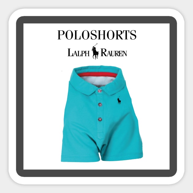 Poloshorts Sticker by The Wayback Chronicles